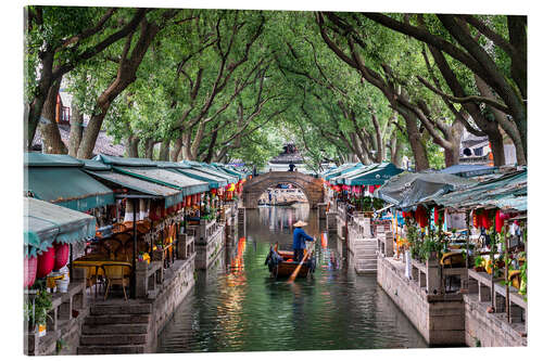 Obraz na szkle akrylowym Water village Tongli, China