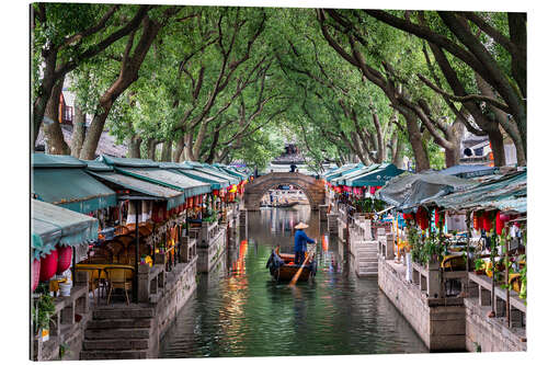 Tableau en plexi-alu Village d'eau de Tongli, Chine