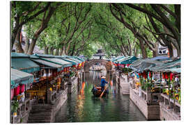 Tableau en plexi-alu Village d&#039;eau de Tongli, Chine