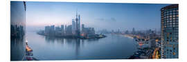 Foam board print Skyline of Pudong