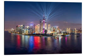 Magnettafel Lichtshow über Pudong