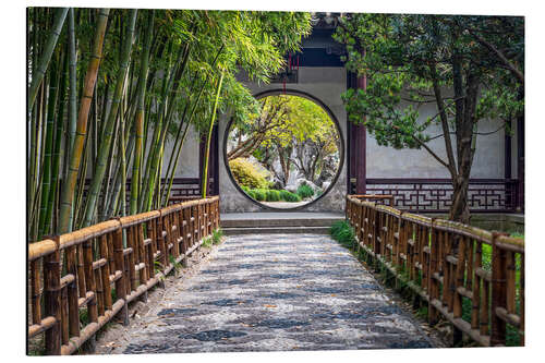 Tableau en aluminium Jardin chinois à Suzhou