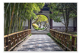 Poster  Chinese Garden in Suzhou - Jan Christopher Becke