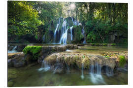 Gallery Print Malerischer Wasserfall im Wald