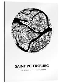 Galleritryk City map of Saint Petersburg