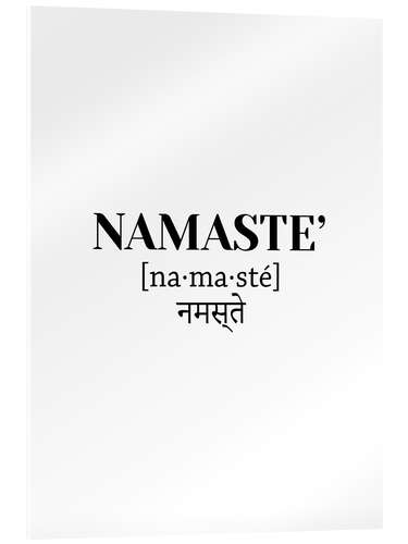 Akryylilasitaulu Namaste