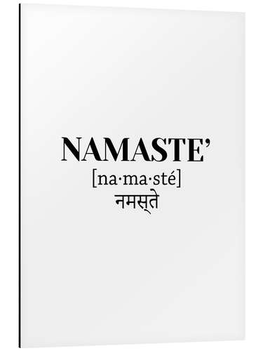 Aluminium print Namaste