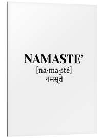 Aluminium print Namaste