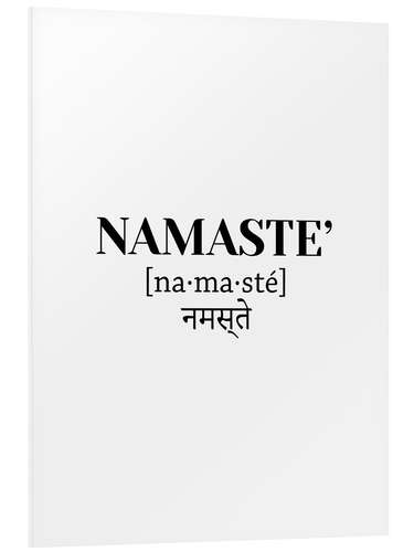 Tableau en PVC Namaste