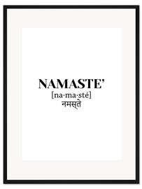 Gerahmter Kunstdruck Namaste