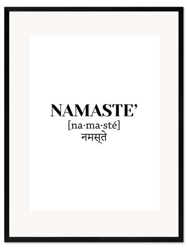 Framed art print Namaste