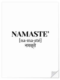 Wandsticker Namaste