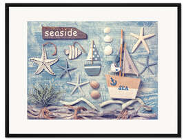 Gerahmter Kunstdruck Meereslandschaft I