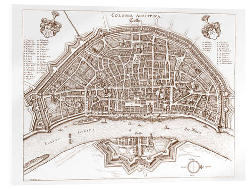 Acrylglasbild Köln 1650