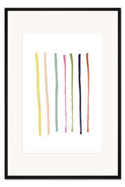 Gerahmter Kunstdruck Glücksstreifen