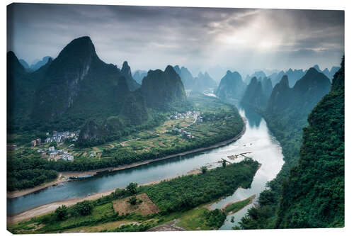 Tableau sur toile Xingping sur la rivière Li, Chine