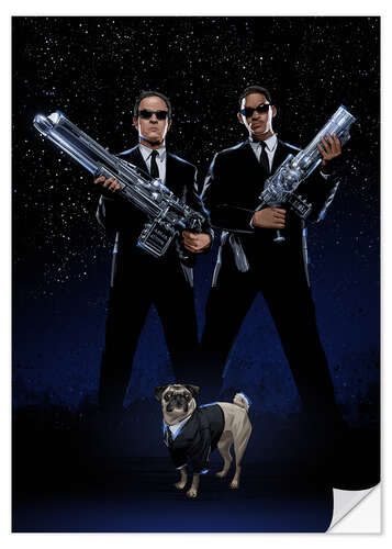 Selvklæbende plakat MIB