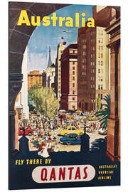 Magnettafel Australien, Qantas