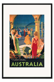 Gerahmter Kunstdruck Australien (englisch)