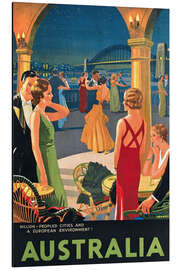 Magnettafel Australien (englisch)