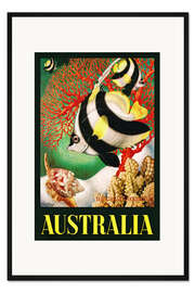 Gerahmter Kunstdruck Australia, The Great Barrier Reef