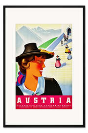 Gerahmter Kunstdruck Österreich (englisch)