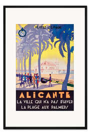 Gerahmter Kunstdruck Alicante (französisch)