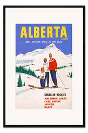 Gerahmter Kunstdruck Alberta (englisch)