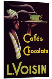 Foam board print Chocolate cafes (French)