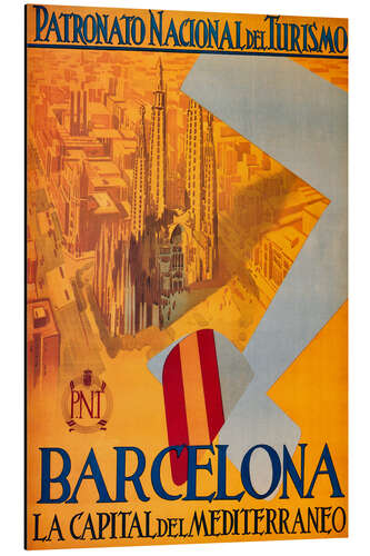 Aluminium print Barcelona (Spanish)