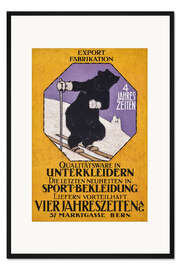 Gerahmter Kunstdruck 4 Jahreszeiten Sportbekleidung