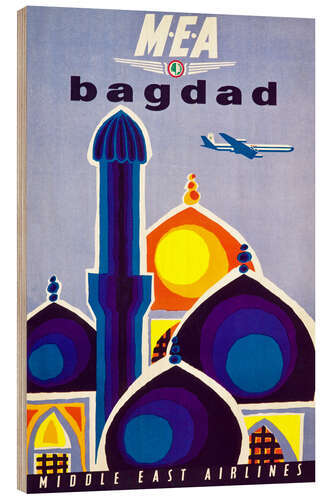 Holzbild Bagdad, Middle East Airlines