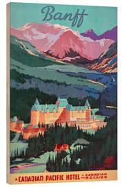 Wood print Banff II