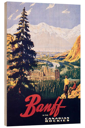 Hout print Banff I