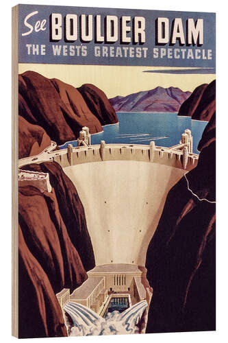 Obraz na drewnie Boulder Dam