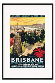 Gerahmter Kunstdruck Brisbane (englisch)