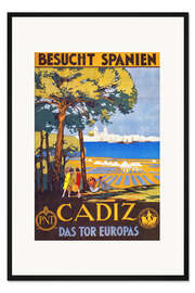 Gerahmter Kunstdruck Cadiz, das Tor zu Spanien