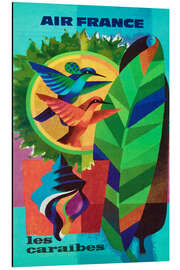 Magnettafel Air France, Karibik (Französisch)