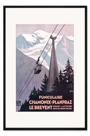 Gerahmter Kunstdruck Chamonix-Mont-Blanc (Französisch)