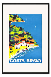 Gerahmter Kunstdruck Costa Brava