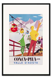 Gerahmter Kunstdruck Conca di Pila (italienisch)