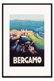 Gerahmter Kunstdruck Bergamo