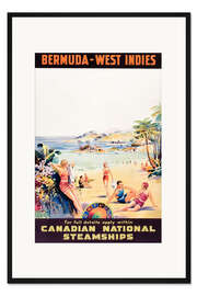 Gerahmter Kunstdruck Bermuda West Indies (englisch)