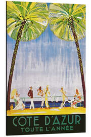Magnettafel Cote D'Azur das ganze Jahr über (französisch)