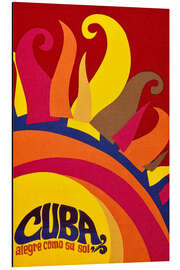 Magnettafel Kuba fröhlich wie seine Sonne (spanisch)