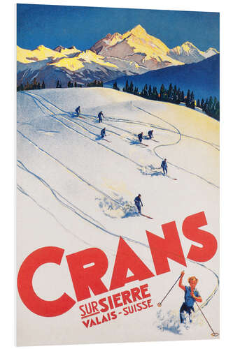 Foam board print Crans-Montana (French)