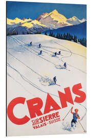 Magnettafel Crans-Montana (französisch)