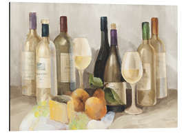 Aluminium print Wine and fruit I