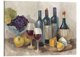 Aluminium print Wine and fruit II