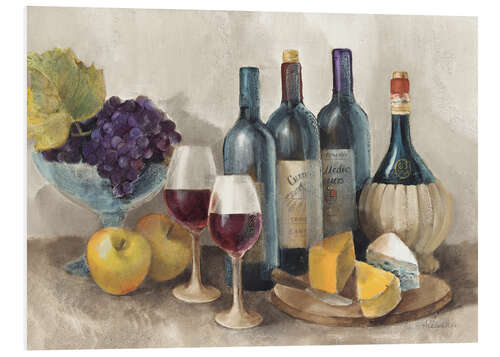 Foam board print Wine and fruit II